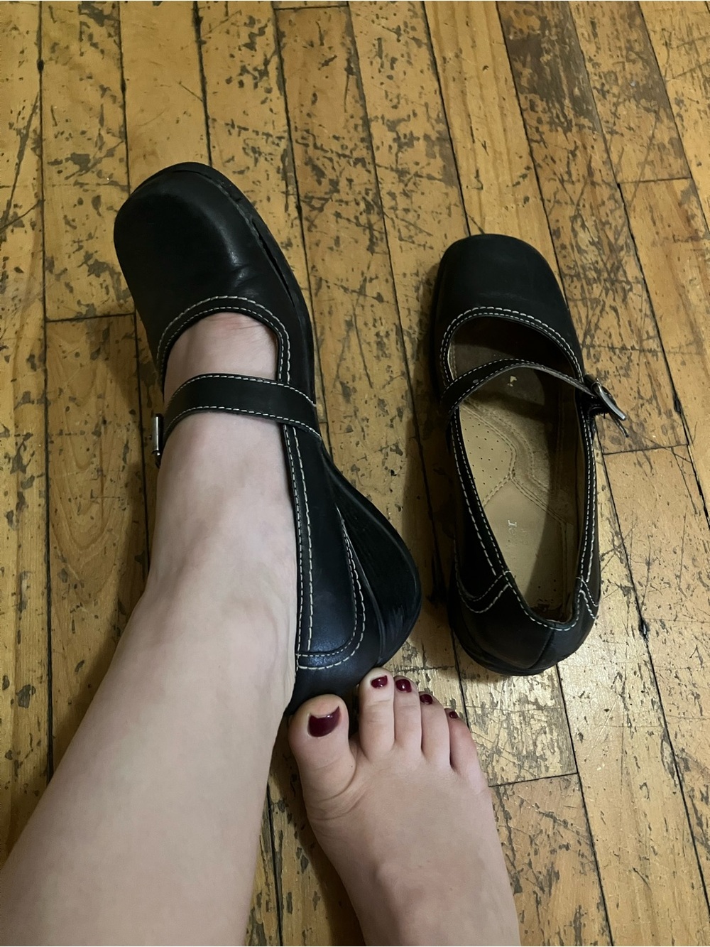Women’s Mary Jane Well Worn Work Shoes (as-is)